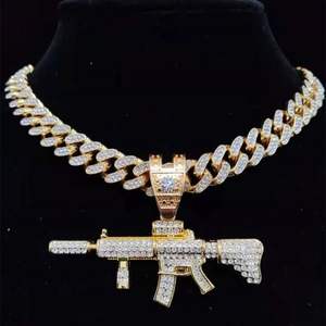 Cadena Cubana de Plata de Ley 925 con Moissanita Completa para Hombre, Estilo Hip Hop, Lujo, Regalo, USA, Reino Unido, 100% Pura - Product Image 2