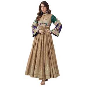 Vestido Afgano Kuchi de la Mejor Calidad al por Mayor, Vestido Tradicional Banjara con Bordado y Decoración de Encaje, Vestidos de Novia Personalizados - Product Image 1