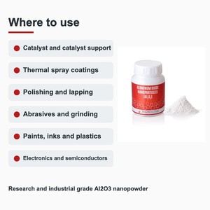 Premium Grade <b>Aluminium</b> Oxide Nanopowder 99.9% Al2O3 Nanoparticles Average <50 nm for <b>Paints</b> Inks and Plastics 5 kg Pack - Product Image 2