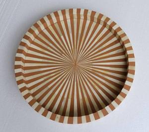 Bandeja Feng Shui de Lujo Hecha a Mano con Incrustaciones de Hueso Ecológicas, Diseño Decorativo Elegante, Calidad Premium para Servir en el Hogar y la Cocina - Product Image 3