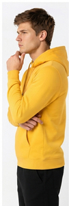 Sweat à capuche décontracté pour homme, coupe classique, 100 % coton molletonné, pull à capuche chaud pour l'hiver, hauts tricotés à capuche pour homme - Product Image 6