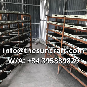 Plateau artisanal durable en nacre de qualité supérieure, design bohème vintage pour table basse, vaisselle de luxe pour la nourriture - Product Image 6