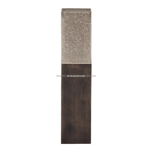 Nuevo Portavelas de Madera de Mango Marrón Único, Especial para Ramadán y Navidad, Hecho a Mano con Corte Láser, Elegante para Interiores y Exteriores - Product Image 3