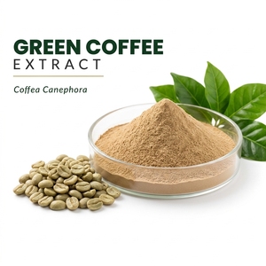 Extrait de café vert en poudre Coffea Canephora, extrait végétal soluble dans l'eau pour l'alimentation et les compléments alimentaires - Product Image 1