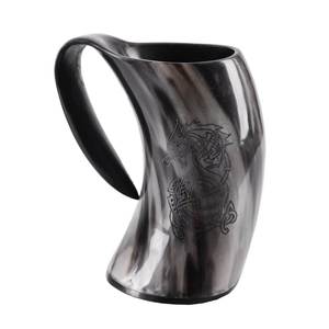 Gobelet à boire artisanal en corne de buffle naturelle, style Viking, traditionnel, vente en gros, pour bière et hydromel - Product Image 5