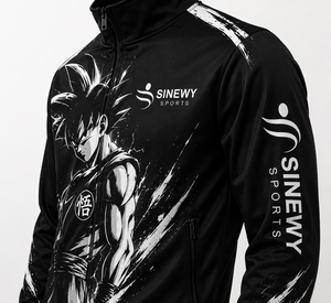 SINEWY SPORTS Chándal con cuello alto de Goku Ultra Instinct para adultos, ropa de otoño - Product Image 5