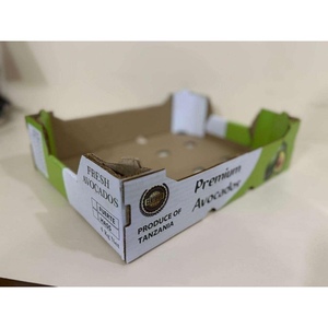 Caja de Frutas Corrugada con Diseño de Aguacate, la Más Popular, para Transporte de Frutas a Granel y Almacenamiento de Productos Frescos, Disponible para Exportación - Product Image 1