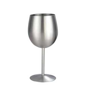 Antique Bronze Stainless Steel Wine <b>Glass</b> Retro Metal <b>Goblet</b> Unbreakable Stemware For Party - Product Image 2