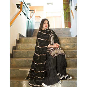 Hermosa ropa y accesorios musulmanes tradicionales Top de fiesta-Sarara & Fancy Dupatta - Product Image 3