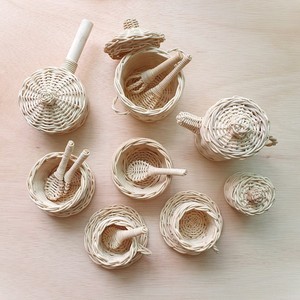 <b>Wooden</b> play <b>kitchen</b> <b>accessory</b> set kitchenware pretend <b>toy</b> wholesale price rattan cooking <b>toys</b> - Product Image 3