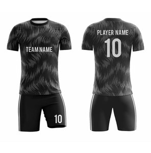 ชุดเสื้อฟุตบอลแบบกำหนดเองสำหรับผู้ชาย แขนสั้น พิมพ์ลายแบบซับลิเมชั่น ระบายเหงื่อได้ดี 100% โพลีเอสเตอร์ พร้อมชื่อทีม ชื่อผู้เล่น เบอร์ 10 - Product Image 3