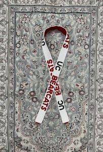 Premium Handmade Cotton Beaded Button <b>College</b> Gameday Shoulder Strap Custom Embroidered <b>Bag</b> Strap Gold Metal Hardware Durable - Product Image 4