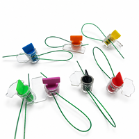 Sceau de compteur en plastique numéroté haute sécurité YSD avec numéro de série et fil d'acier pour boîtes d'utilité publique et armoires électriques