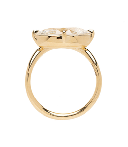 Anillo de Diamantes Clásico con Corte Marquesa Brillante de 2.33 Quilates, Ligero, Estilo Único, Anillos de Compromiso de Oro de 14K - Product Image 2