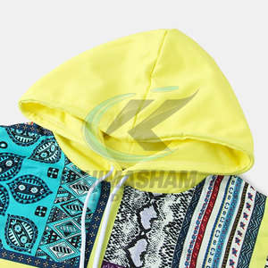 Sweat-shirts d'hiver en molleton mélangé de coton, unis, avec impression par sublimation personnalisée pour hommes, vêtements décontractés pour l'extérieur - Product Image 3