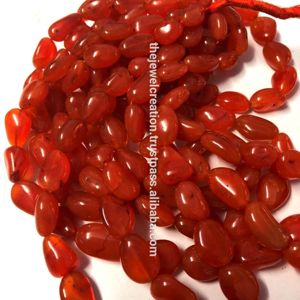 Cuentas de Piedra Cornalina Naranja Natural de 10mm y 12mm, Suaves y Pulimentadas, Certificadas por IGI, para Joyería, Disponibles en Alibaba - Product Image 3