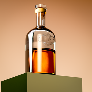 Bouteille à liqueur en verre épais de 500 ml avec bouchon |   Bouteille en verre personnalisée pour spiritueux, whisky, vodka, gin - Product Image 4