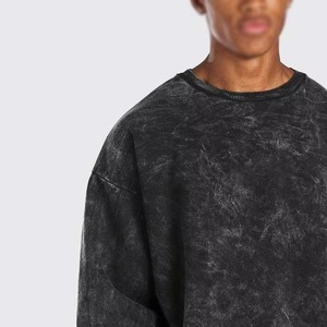 Sweat-shirt pour homme de qualité supérieure, lavage à l'acide, séchage rapide, idéal pour l'automne, 100% coton, écologique, respirant, logo personnalisé, directement de l'usine - Product Image 3