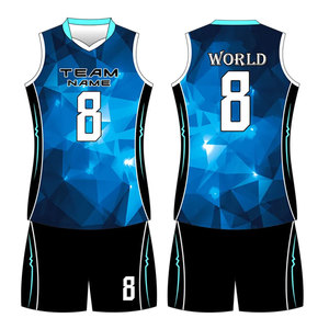 ชุดวอลเลย์บอลหญิงดีไซน์ใหม่ ผลิตจากโรงงานด้วยเทคนิค Sublimation ราคาถูก ทรงสปอร์ต ระบายอากาศได้ดี สำหรับผู้หญิง - Product Image 1