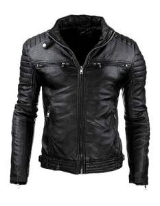 Veste en cuir pour homme, design personnalisé et tendance, fabriquée au Pakistan, produit haut de gamme, veste en cuir pour hommes et motards, veste d'hiver - Product Image 1