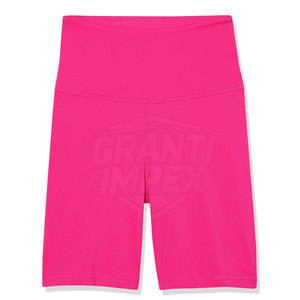 Solid Color Breathable Spandex/Nylon Hot <b>Shorts</b> <b>Women</b> Gym <b>Shorts</b> <b>Elastic</b> <b>Waist</b> Skinny Fit Customizable High Quality - Product Image 6