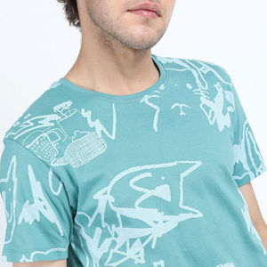 Camiseta Sublimada de Poliéster/Algodón, Tejido Transpirable, Estilo Casual Sostenible, Logotipo Personalizado, Manga Corta - Product Image 4