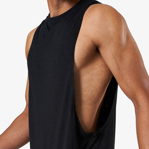 Débardeur de sport ajusté et respirant 100 % coton pour homme, côtelé, idéal pour la course et la gym - Product Image 2