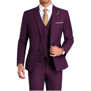 Men athletic fit <b>pant</b> coat suit stretch fabric modern business wear - Product Image 1