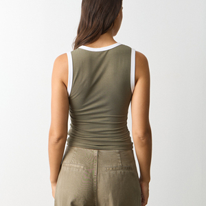 Camiseta Deportiva de Mujer al por Mayor, Cuello Redondo, Transpirable, Ligera, Elástica en Cuatro Direcciones, de Secado Rápido, Doble Capa, para Yoga - Product Image 2
