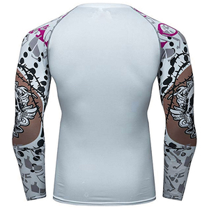 เสื้อรัดกล้ามเนื้อออกกำลังกายสำหรับผู้ชาย ปี 2025 คอกลม แขนยาว คุณภาพดีที่สุด รับผลิตแบบ OEM - Product Image 2