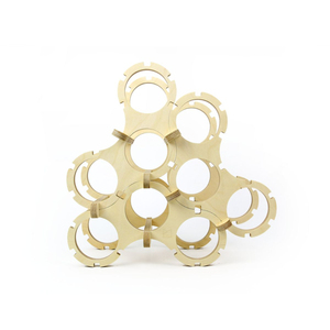 Modern Style Freestanding Galvanized Metal <b>Wine</b> <b>Rack</b> And Holder 12-Bottle Countertop <b>Wine</b> Storage Display Organizer For Home Bar - Product Image 6