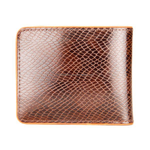 Premium <b>Men's</b> Brown Snake Skin <b>Wallets</b> Wholesale RFID Blocking <b>Card</b> <b>Wallets</b> for <b>Men</b> Genuine Leather Short <b>Wallets</b> Custom Logo - Product Image 4