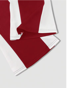 Pantalon évasé imprimé gothique rouge pour homme, taille élastique avec cordon de serrage, respirant, style streetwear, pantalon de jogging, style automne - Product Image 3