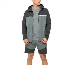 Conjunto de Chaqueta Cortavientos y Pantalones Cortos para Hombre, Modelo Más Vendido, Personalizado, 2 Piezas - Product Image 2