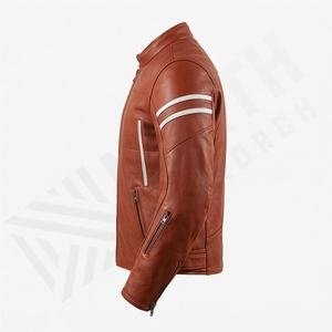 Chaqueta de Motociclista de Cuero Genuino para Hombre de la Mejor Calidad, Nueva Colección de Invierno, Chaquetas de Motocicleta con Protecciones Desmontables Personalizadas - Product Image 3