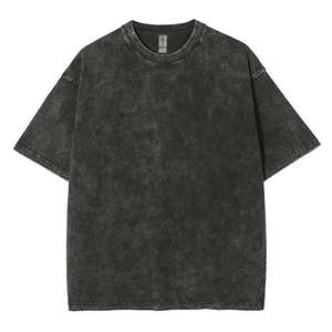 เสื้อยืดแขนสั้นผู้ชายไซส์ใหญ่ ผ้าฝ้าย 100% 210 แกรม สำหรับฤดูร้อน สามารถสั่งพิมพ์ลายได้ตามต้องการ เสื้อยืดฟอกสีสำหรับผู้ชาย - Product Image 3