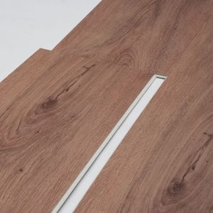Piastrelle in Vinile a Incastro 48 X 7,3 Pollici, 10 Piastrelle, Spessore 5,5mm, Effetto Legno Marrone Scuro, Kit Pavimentazione Fai-da-Te per Cucina, Superficie EIR in PP - Product Image 5
