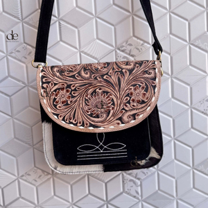 Nouvel arrivage de sac à bandoulière en cuir pour outillage manuel sac à main élégant Offre Spéciale fourrure de vache sacs de haute qualité pour femmes - Product Image 1