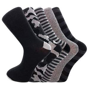 Calzini da Uomo in Cotone per Business Casual, 5 Paia, Traspiranti, Comodi ed Eleganti - Product Image 4