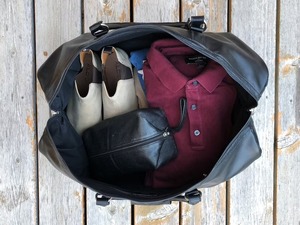 กระเป๋าเดินทางหนังแบบยูนิเซ็กซ์ สไตล์เรโทร ทรงดัฟเฟิล สำหรับวันหยุดสุดสัปดาห์ มีซิป น้ำหนักเบา ความจุขนาดใหญ่ 36-55 ลิตร พกพาสะดวก ทันสมัย - Product Image 2