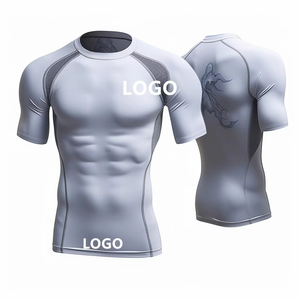 Men Swimming Surfing Rash Guard <b>Black</b> White <b>Compression</b> Tops Wholesales Men T <b>Shirt</b> MMA Rashguard 2023 High Quality Short Sleeve - Product Image 6