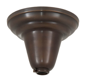 SADBHI ENTERPRISES Canopée en laiton laqué poli avec ouverture supérieure, tube de 3/4 pouce, diamètre de 4 pouces 5 1/8 pouces - Product Image 2