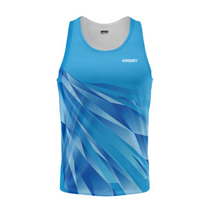 Custom Unisex Sportswear <b>Tank</b> Top Breathable Four-Way Stretch Quick Dry Sublimation Printed OEM Service Team Running Activewear - Product Image 4