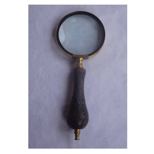 High Quality Magnifying Glass Bone Handle Checkered Pattern <b>Magnifier</b> Ideal for Reading Inspecting Jewelry Stamps or Decoration - Product Image 6