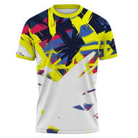 T-shirts à manches courtes en molleton imprimés par sublimation personnalisés pour hommes, 100% coton, écologiques, séchage rapide, respirants, 300 grammes, décontractés