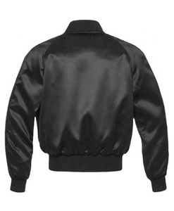 Chaquetas de Béisbol Universitarias de Satén de Alta Calidad, Chaqueta Bomber Negra Informal para Hombre, Nuevos Estilos y Diseños 2025 - Product Image 2