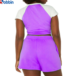 Conjunto Deportivo de Verano Estilo Hip Hop para Mujer, Ecológico, de Secado Rápido, Transpirable, Multicolor, Informal, Camiseta Corta hasta la Rodilla, Estilo Vintage - Product Image 6