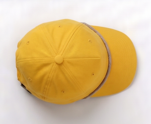 Gorra de Cuerda de Algodón Amarilla Unisex, Ajustable, con Ribete de Cuerda, Estilo Casual, para Primavera/Verano, para Adultos - Product Image 5