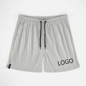 Men's Casual Athletic <b>Mesh</b> Shorts 100% Polyester Breathable Quick Dry Eco-Friendly Workout Basketball Custom Logo Rib Waistband - Product Image 3