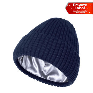 Bonnet en satin uni unisexe respirant et soyeux, personnalisable, idéal pour dormir la nuit - Product Image 1